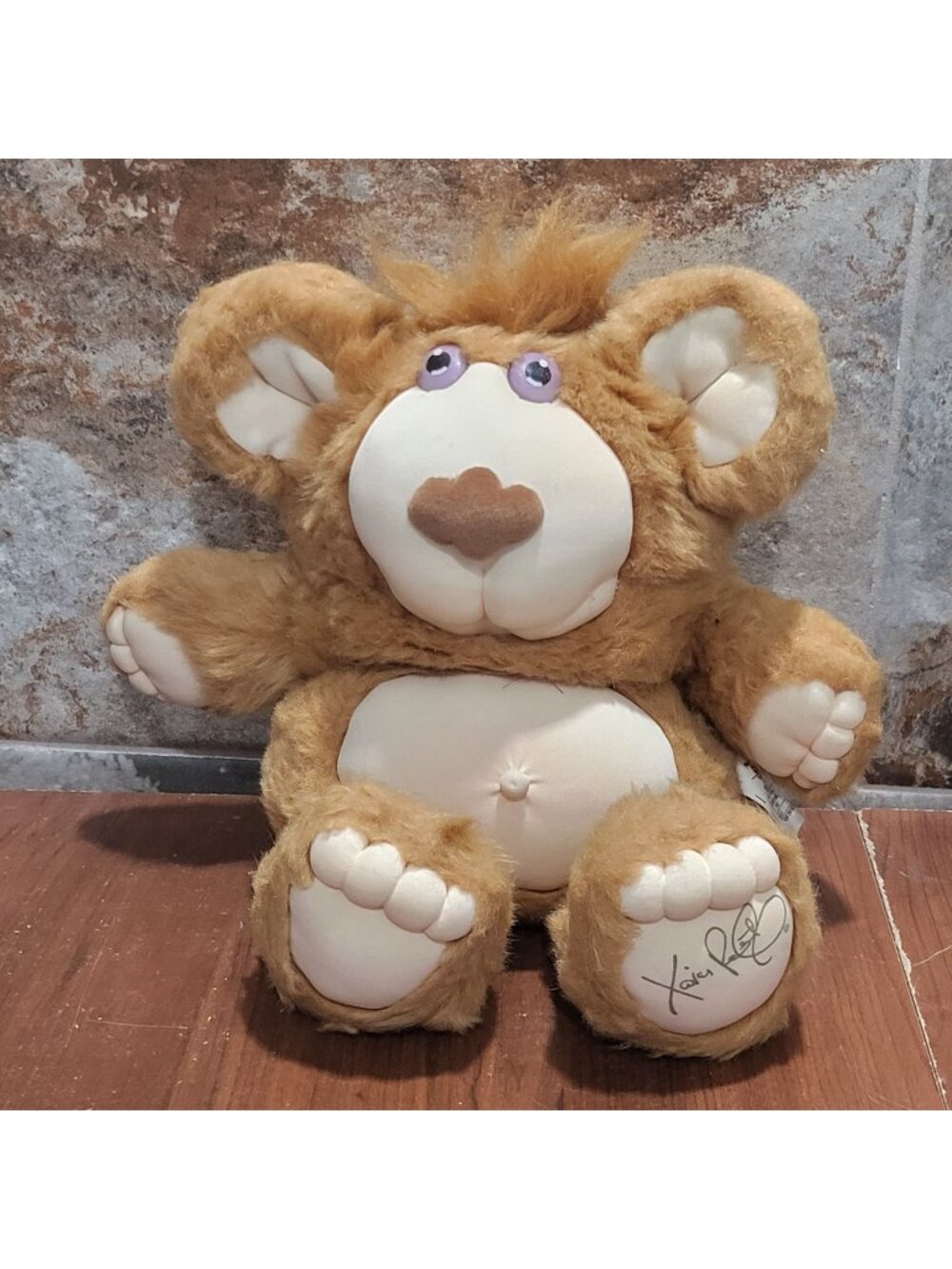 Vintage Furskins Teddy Bear Plush Coleco Xavier Roberts 1985